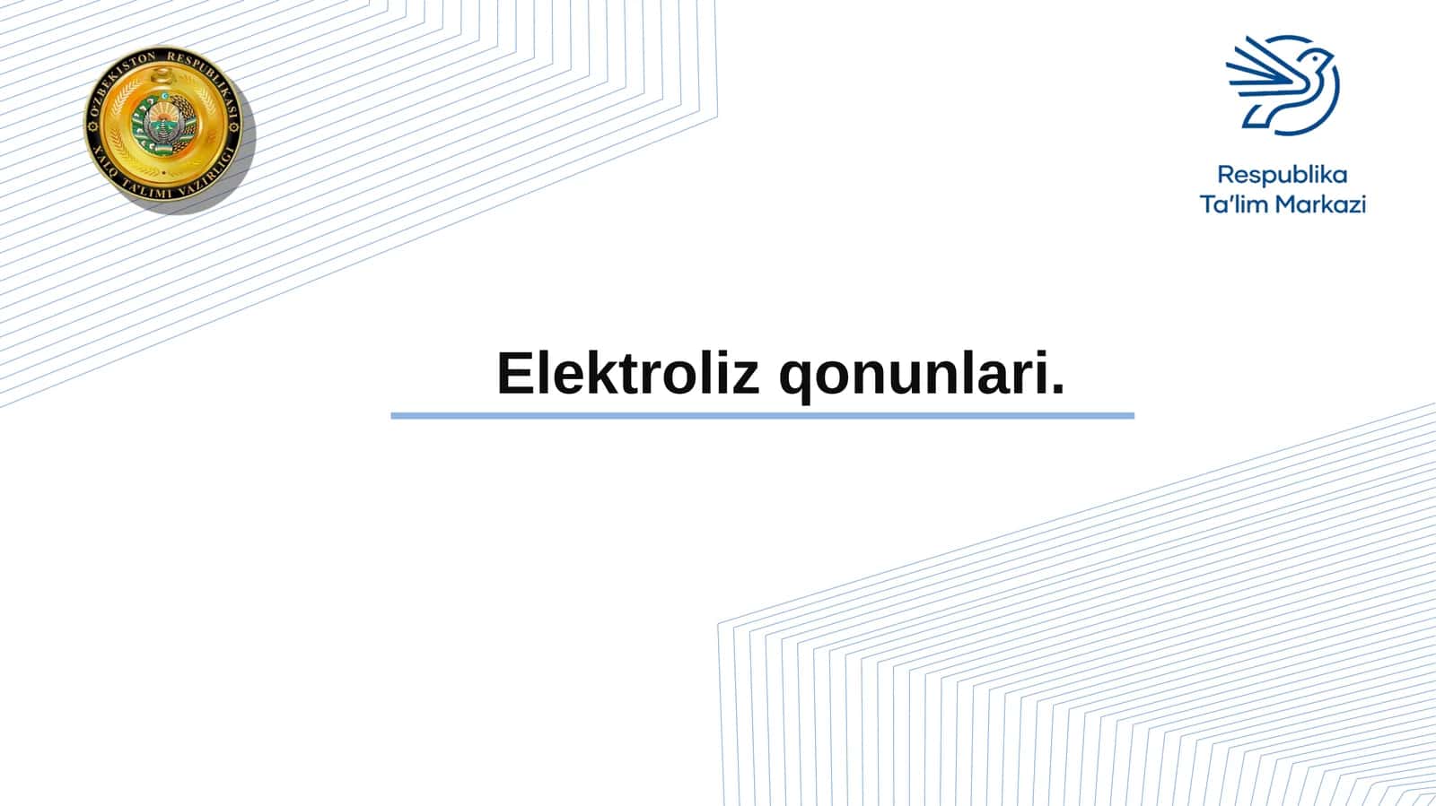 Elektroliz qonunlari