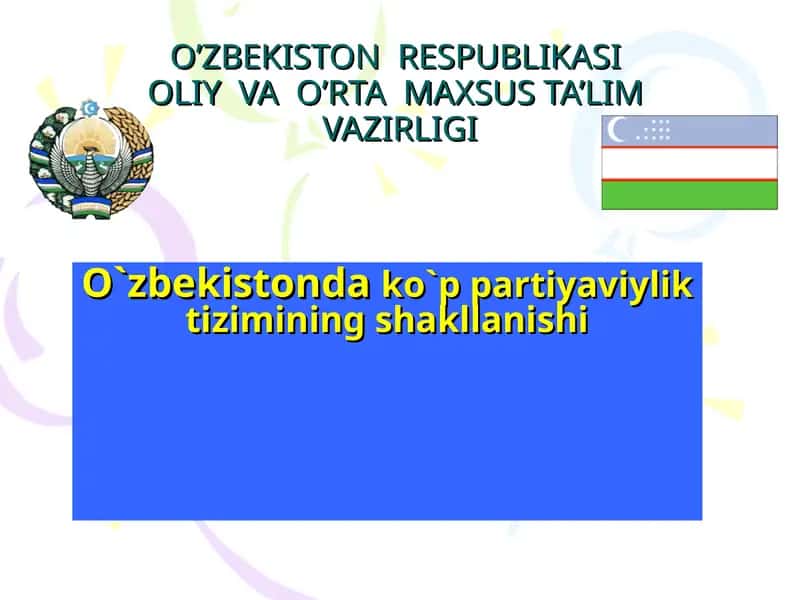 O'zbekiston ko'p partiyaviyligi 1