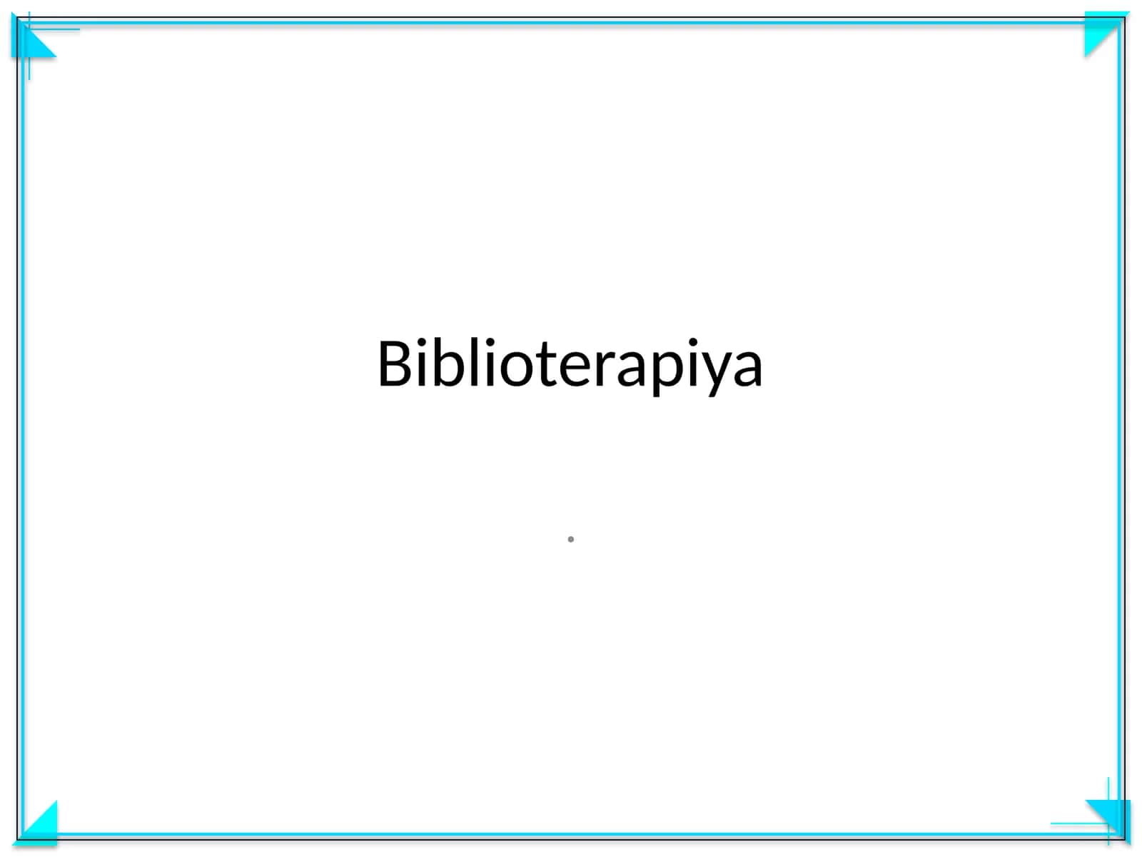 Biblioterapiya