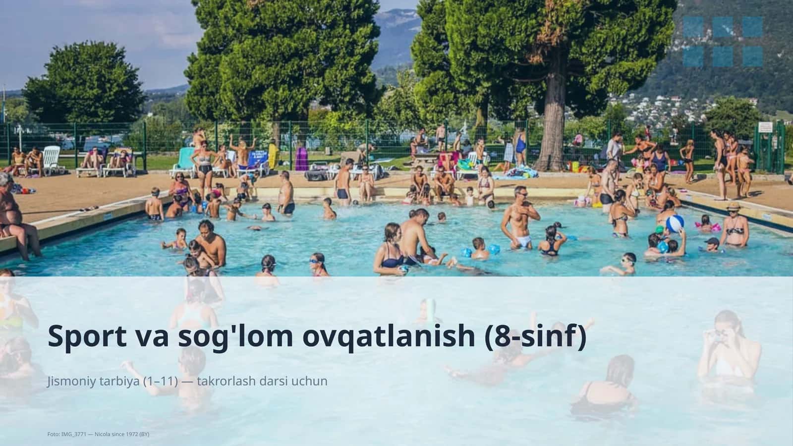 Sport va sog'lom ovqatlanish (8-sinf)