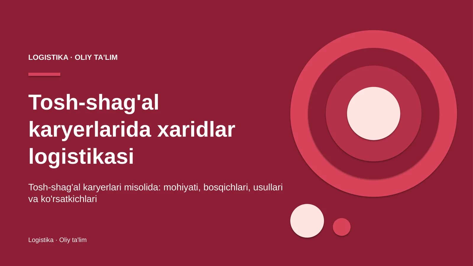 tosh shag'al karyerlarida xaridlar logistikasi 4558
