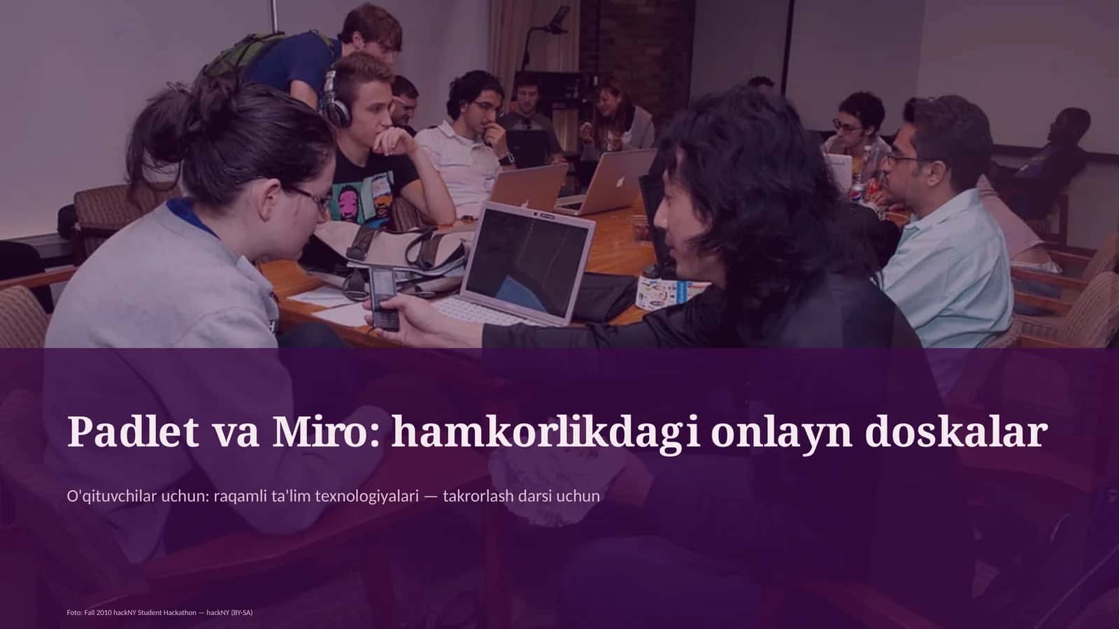Padlet va Miro: hamkorlikdagi onlayn doskalar