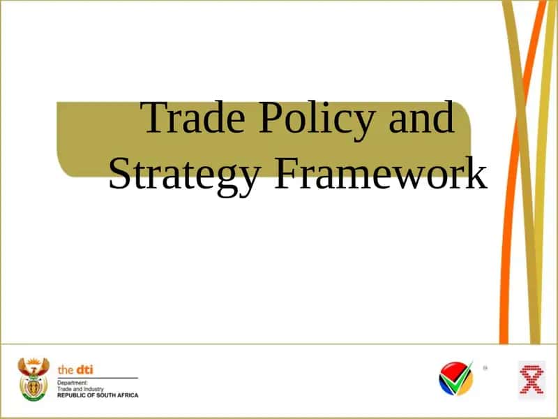 Trade Policy and Strategy Framework