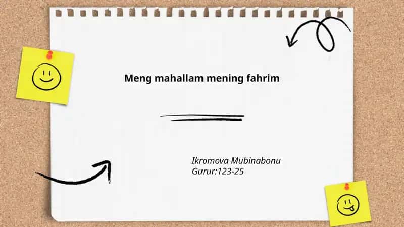 Mahallamning tarixi va qadimiy xotiralari