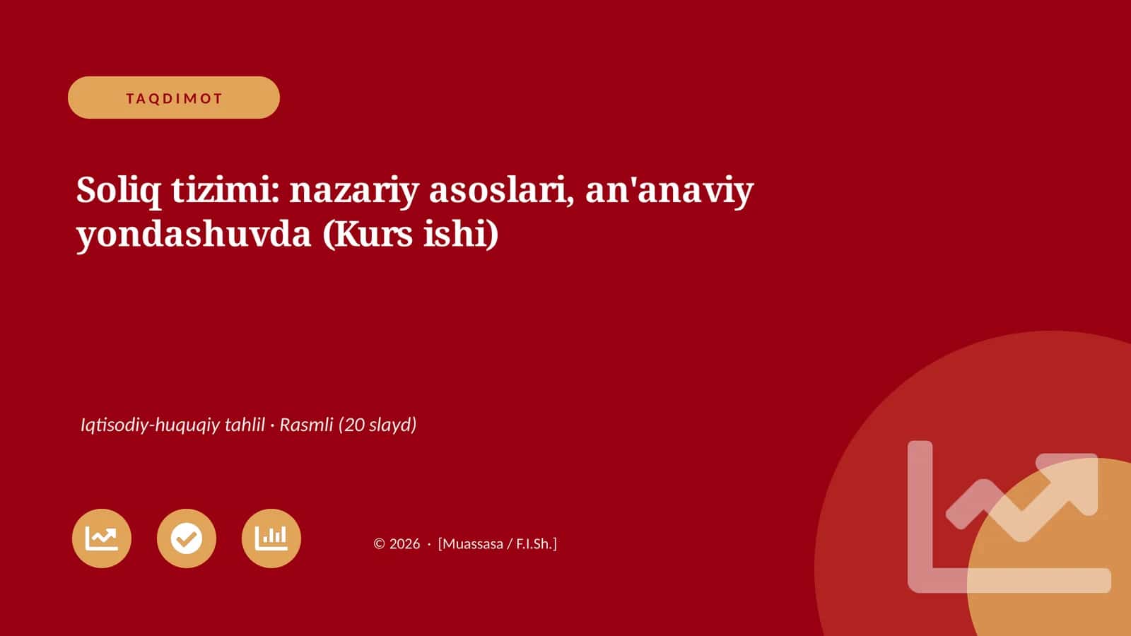 Soliq tizimi: nazariy asoslari, an'anaviy yondashuvda (Kurs ishi)