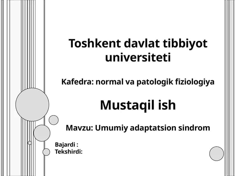Umumiy adaptatsion sindrom