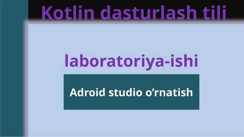 Kotlin dasturlash tili