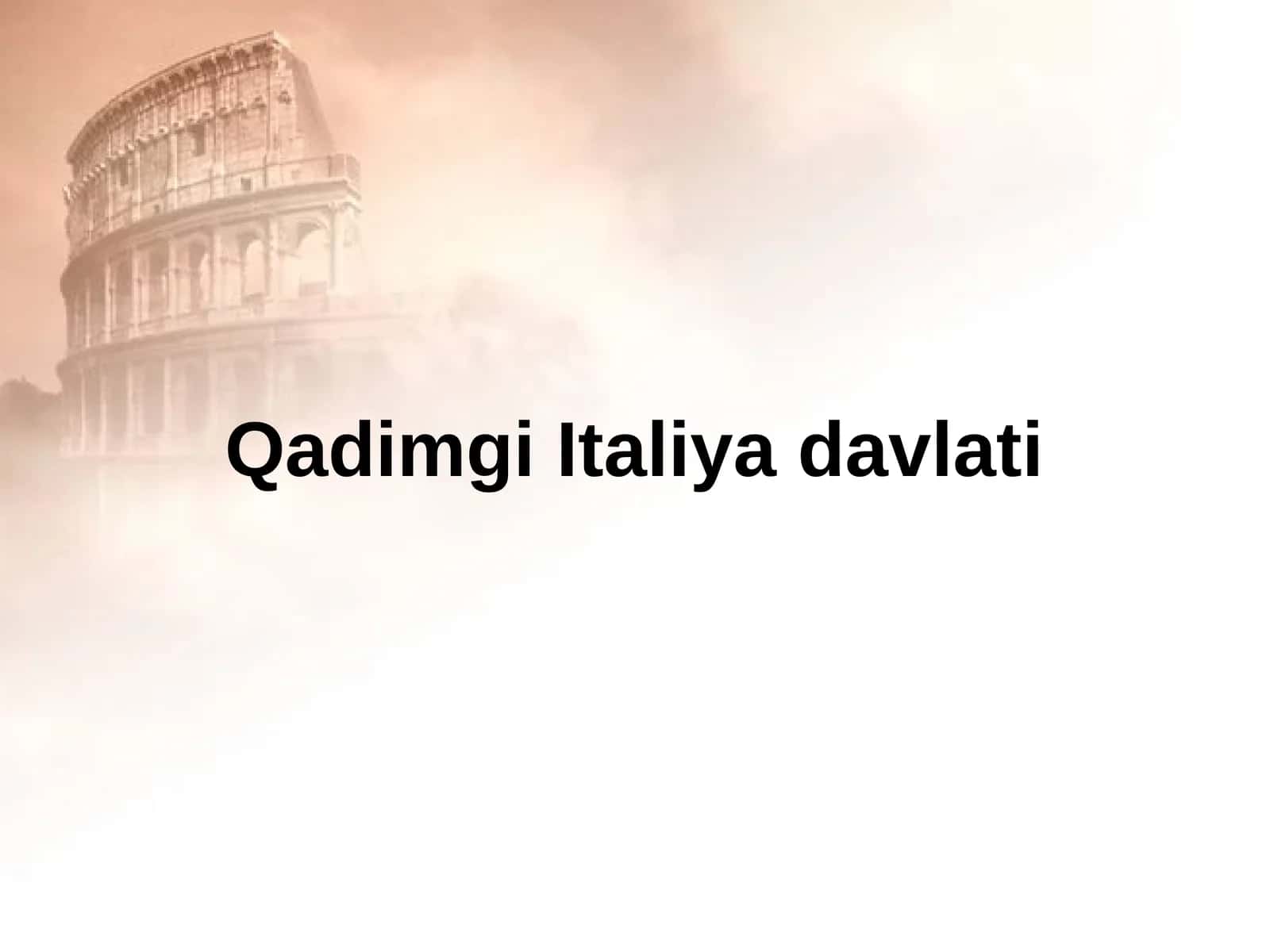 Qadimgi Italiya davlati