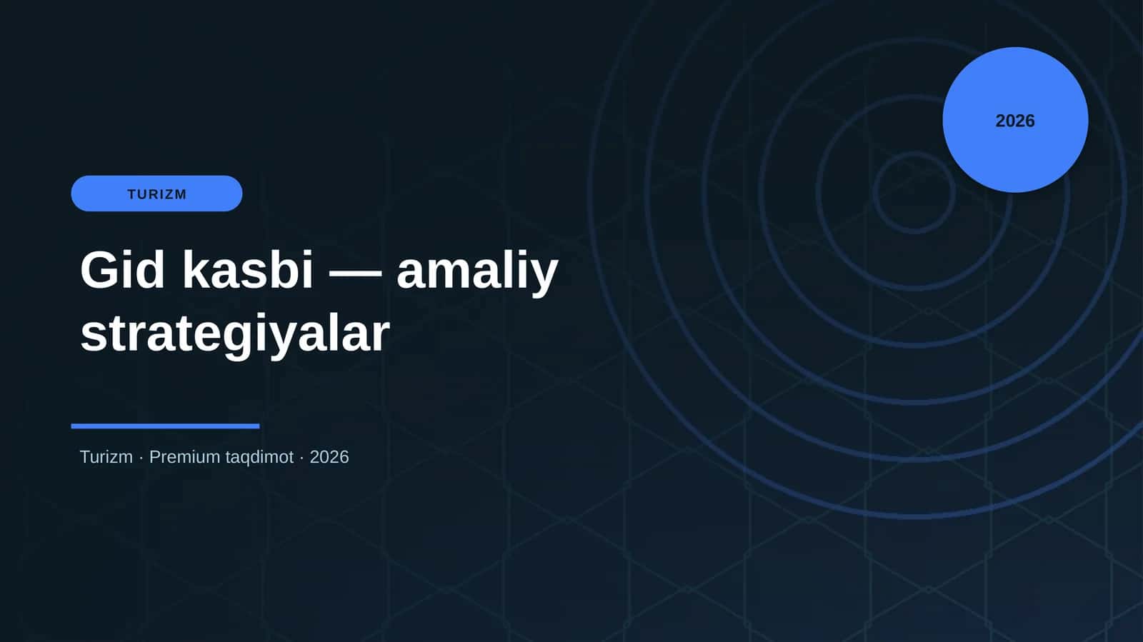 Gid kasbi — amaliy strategiyalar