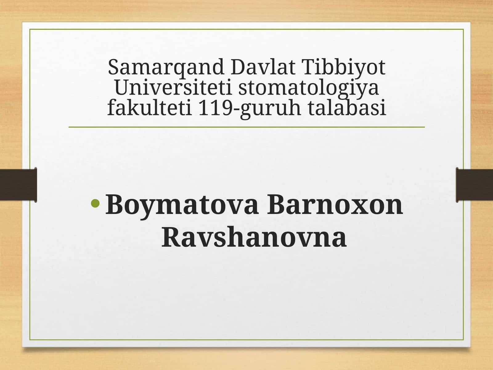 Stomatologik deontologiya
