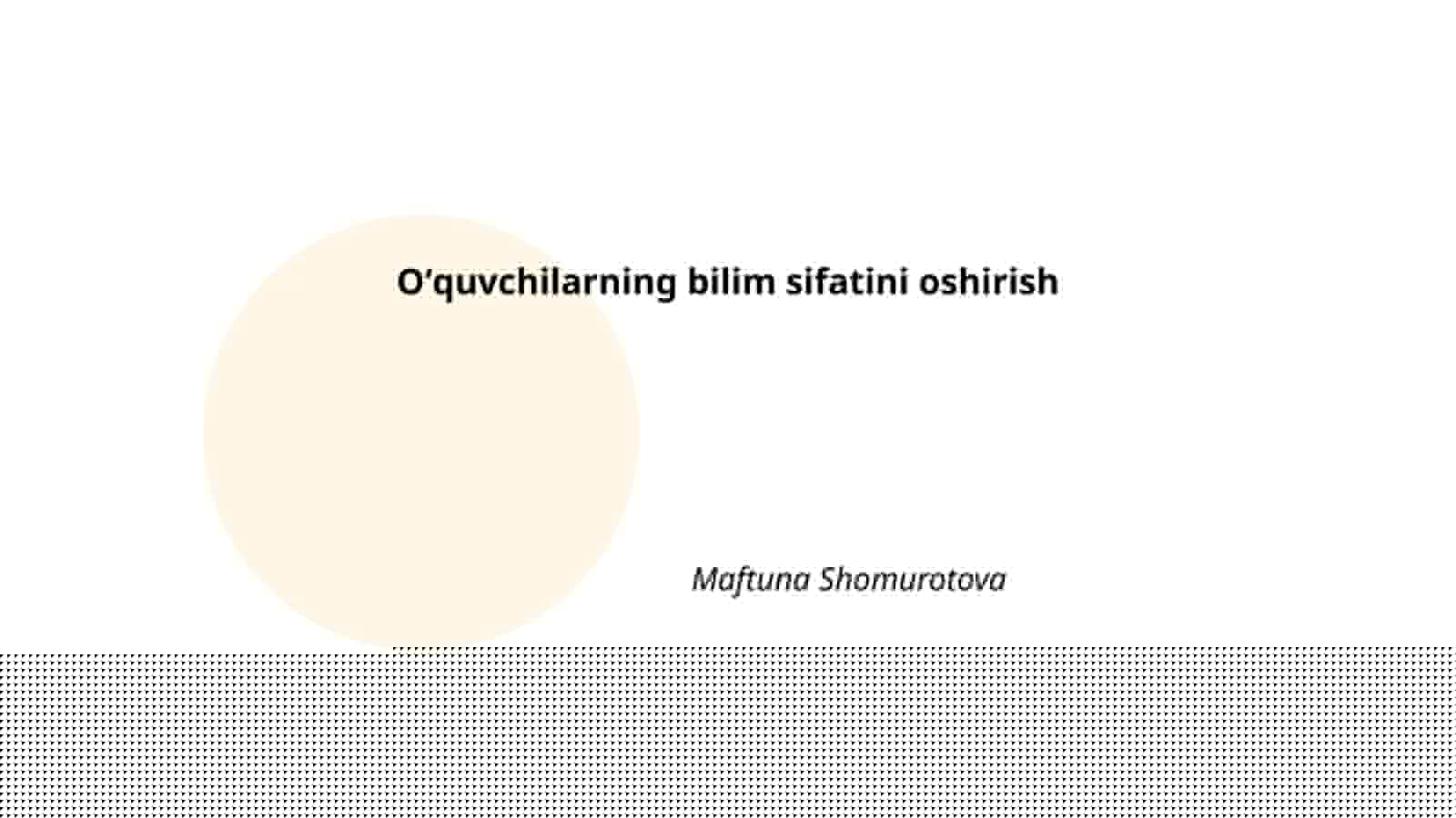 Интерфаол таълим методлари