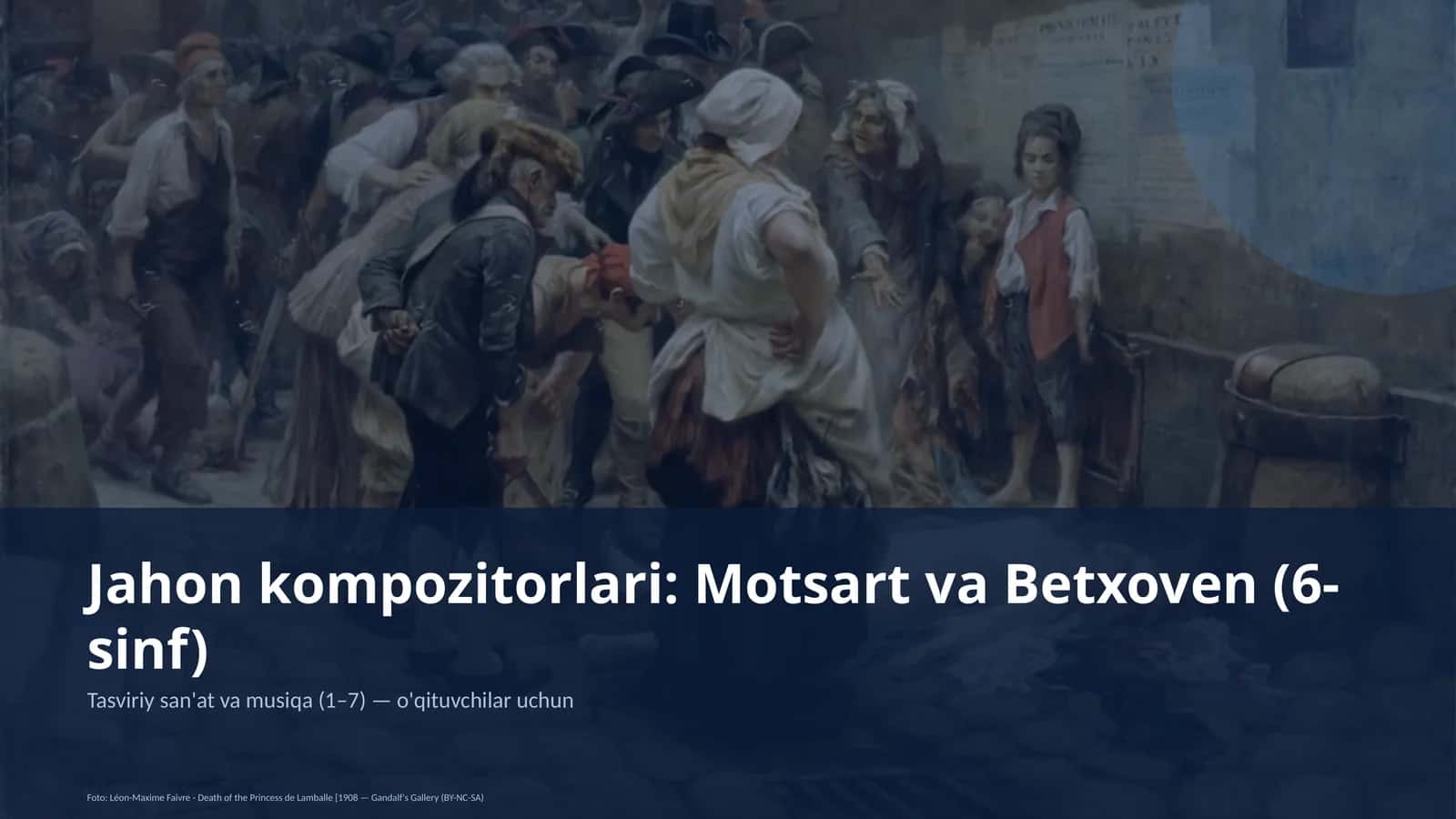 Jahon kompozitorlari: Motsart va Betxoven (6-sinf)
