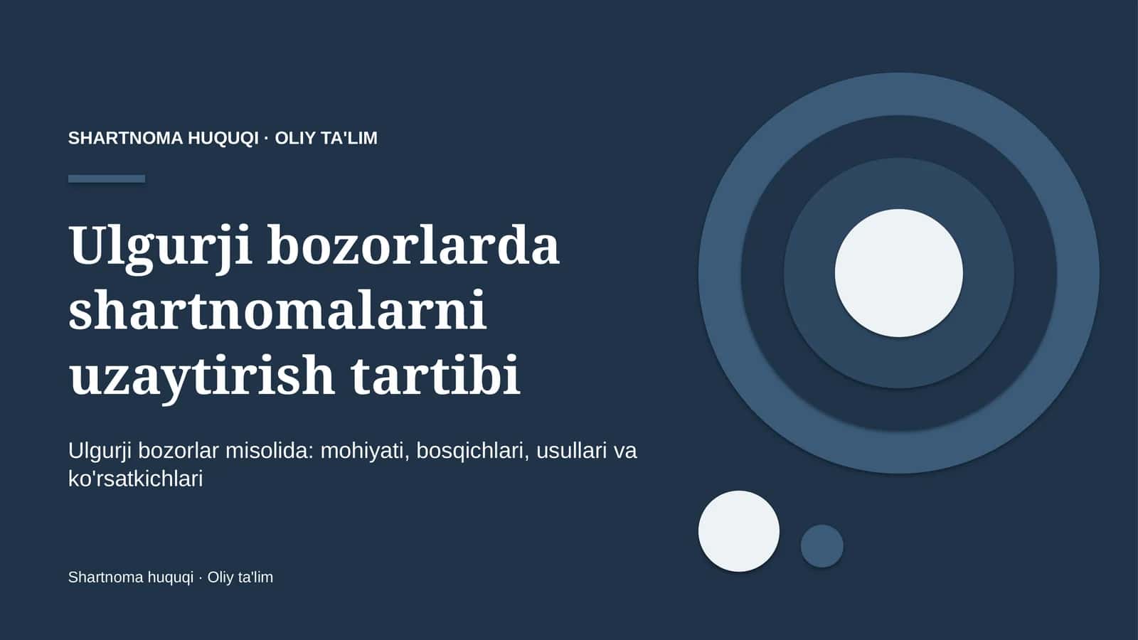 ulgurji bozorlarda shartnomalarni uzaytirish tartibi 2121