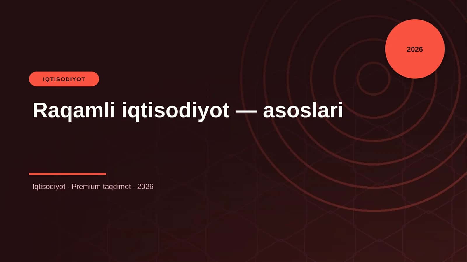 Raqamli iqtisodiyot — asoslari
