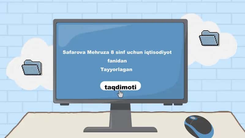 8-sinf Iqtisodiyot fanidan taqdimot