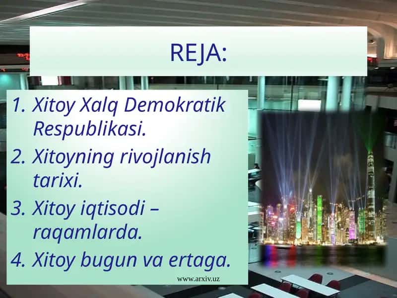 Xitoy Xalq Demokratik Respublikasi iqtisodiyoti