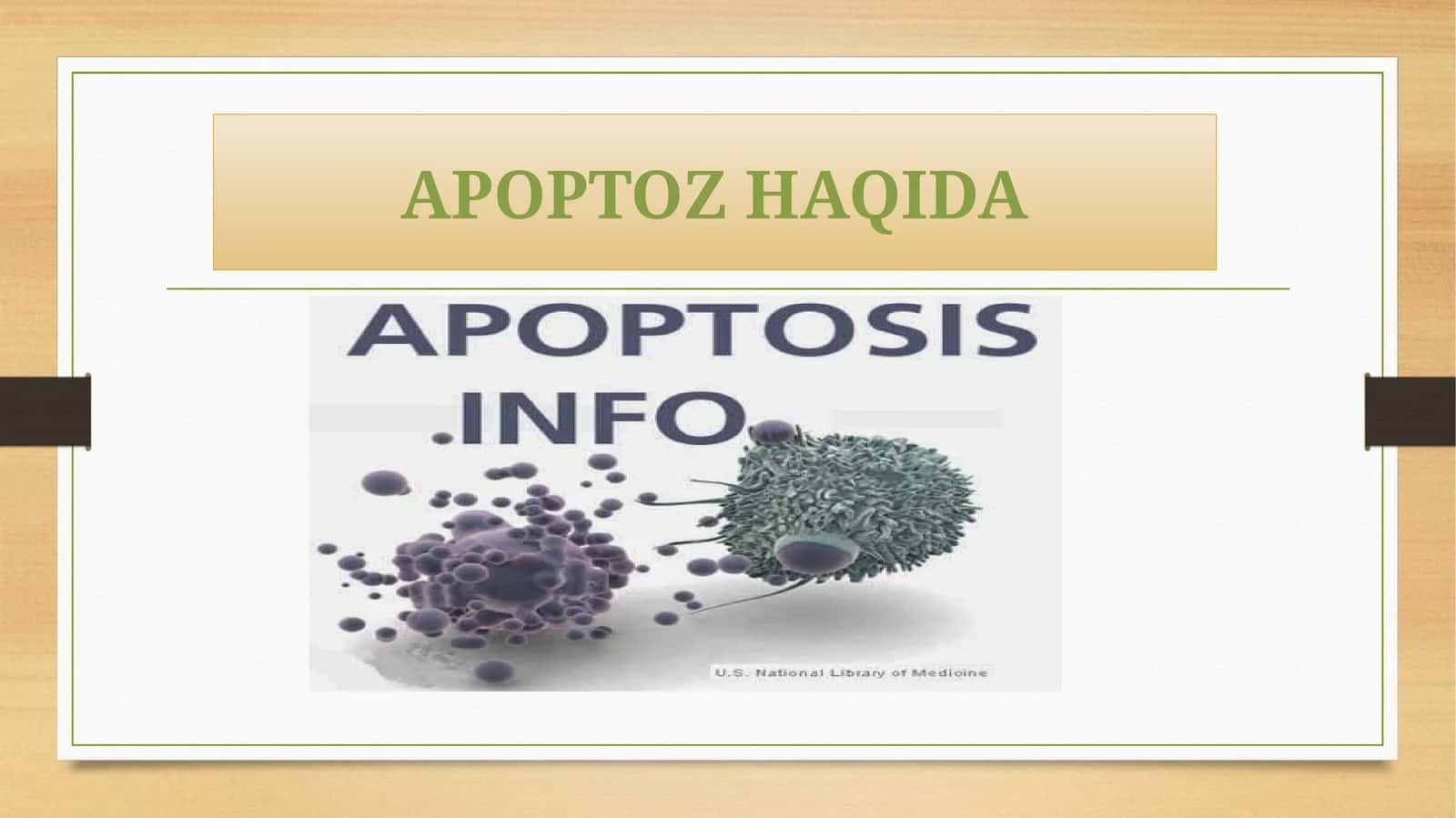Apoptoz haqida