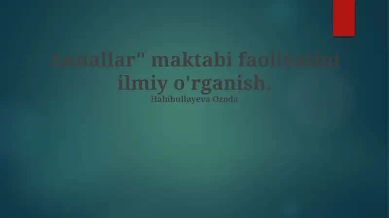 "Annallar" maktabi