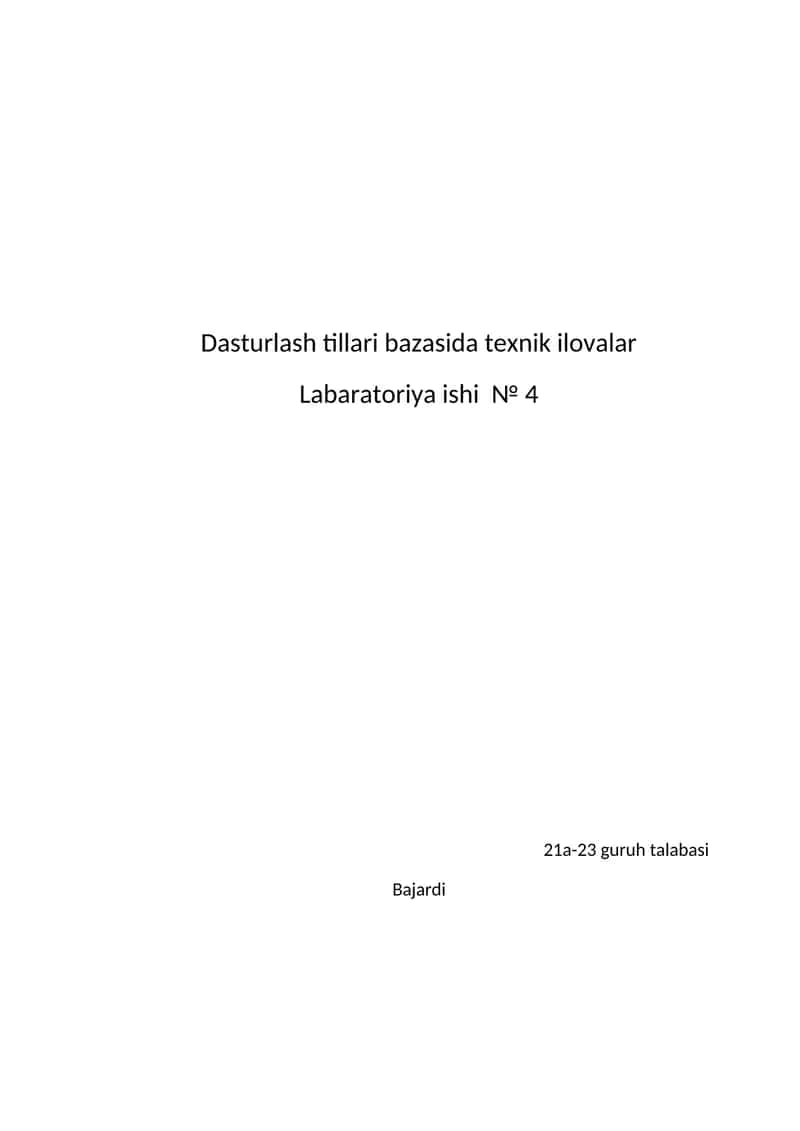 Mantiqiy operatorlar (Boolean operators)