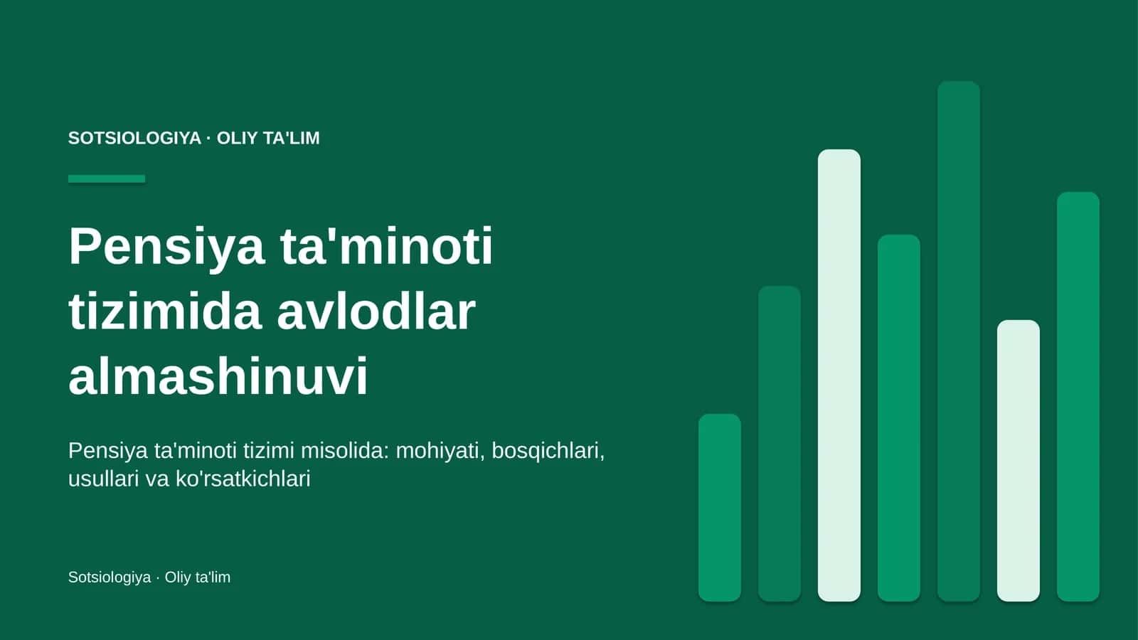 pensiya ta'minoti tizimida avlodlar almashinuvi 2755