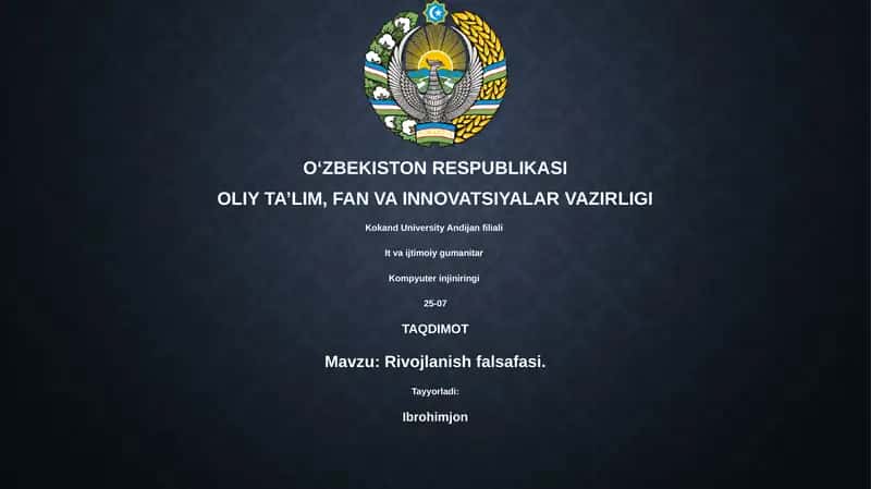Rivojlanish falsafasi