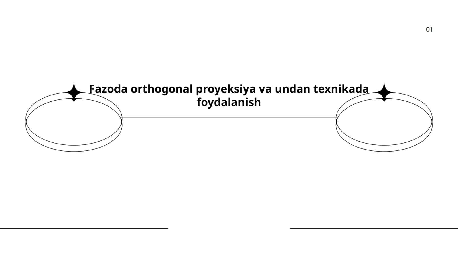 Fazoda orthogonal proyeksiya va undan texnikada foydalanish