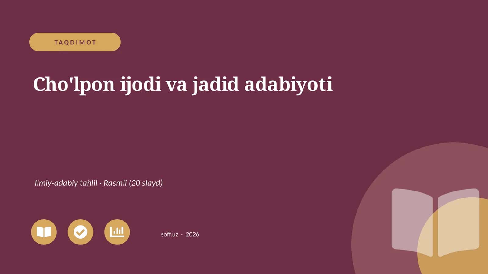 Cho'lpon ijodi va jadid adabiyoti