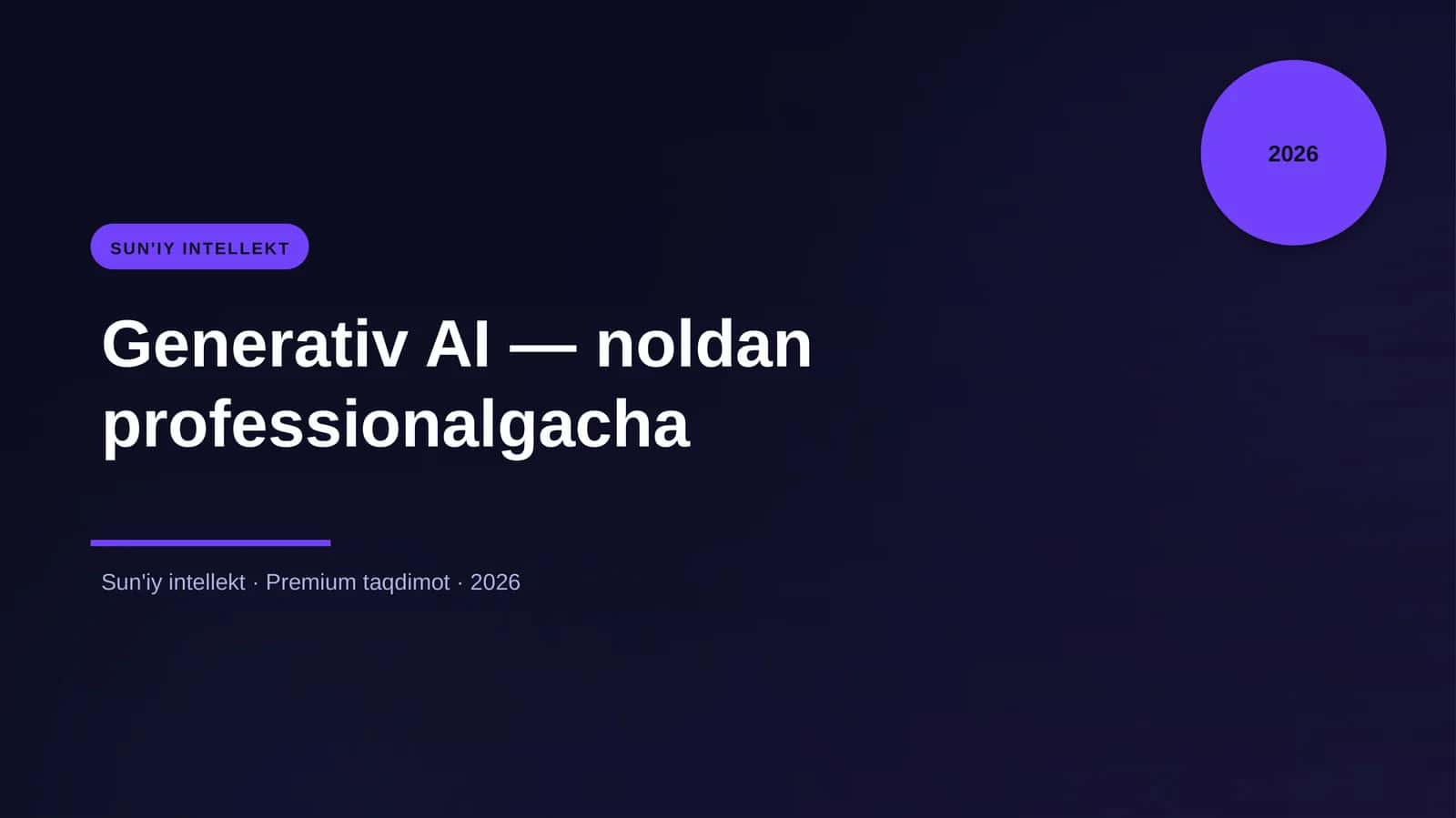 Generativ AI — noldan professionalgacha