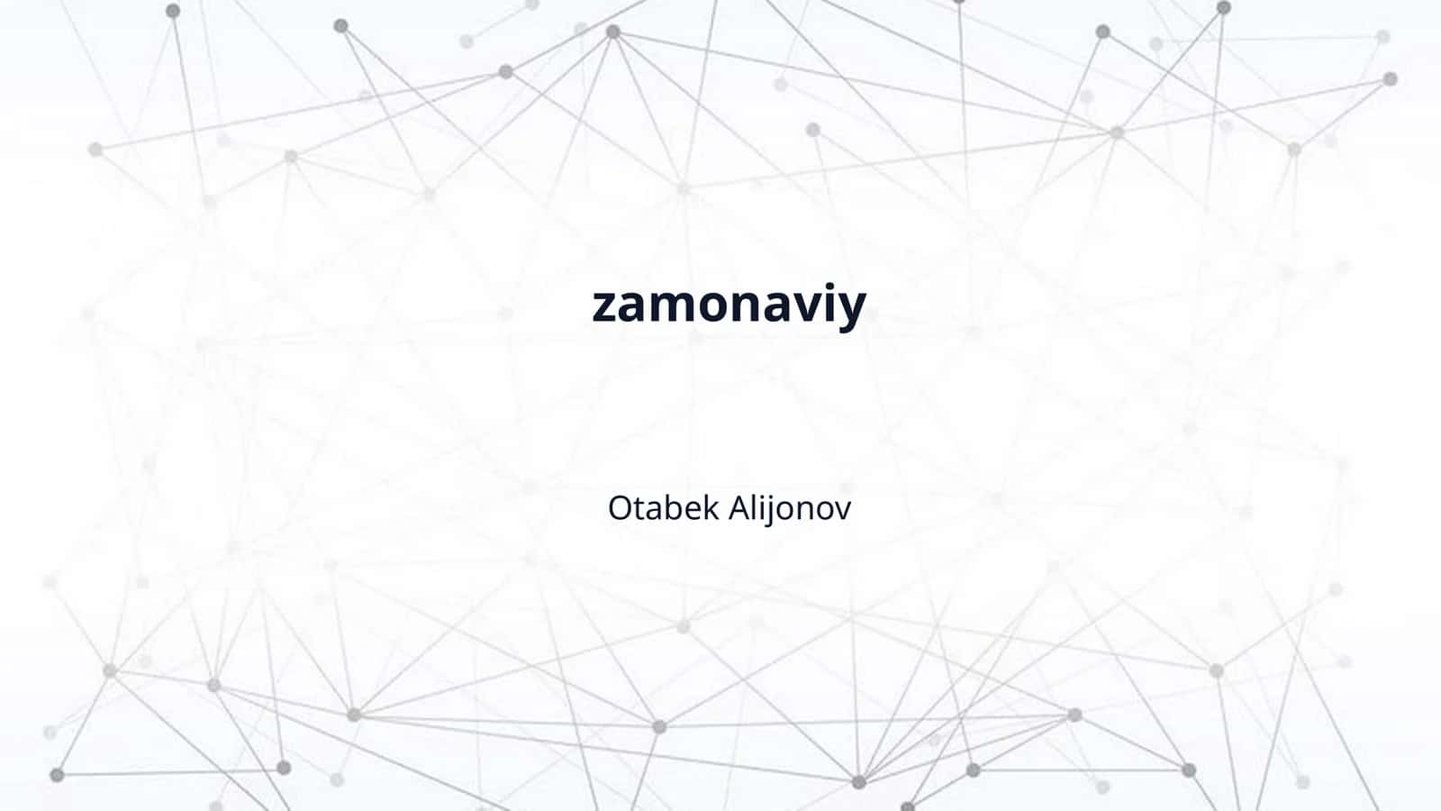 zamonaviy