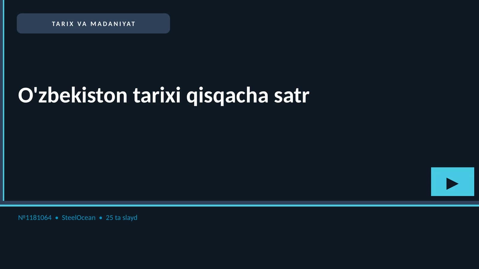 O'zbekiston tarixi qisqacha satr