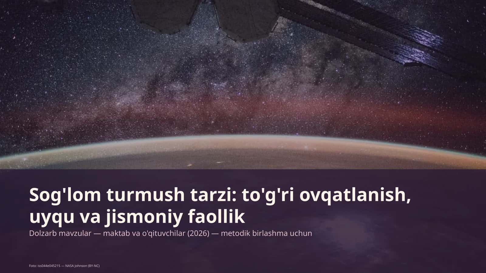 Dolzarb mavzular — maktab va o'qituvchilar (2026) — metodik birlashma uchun