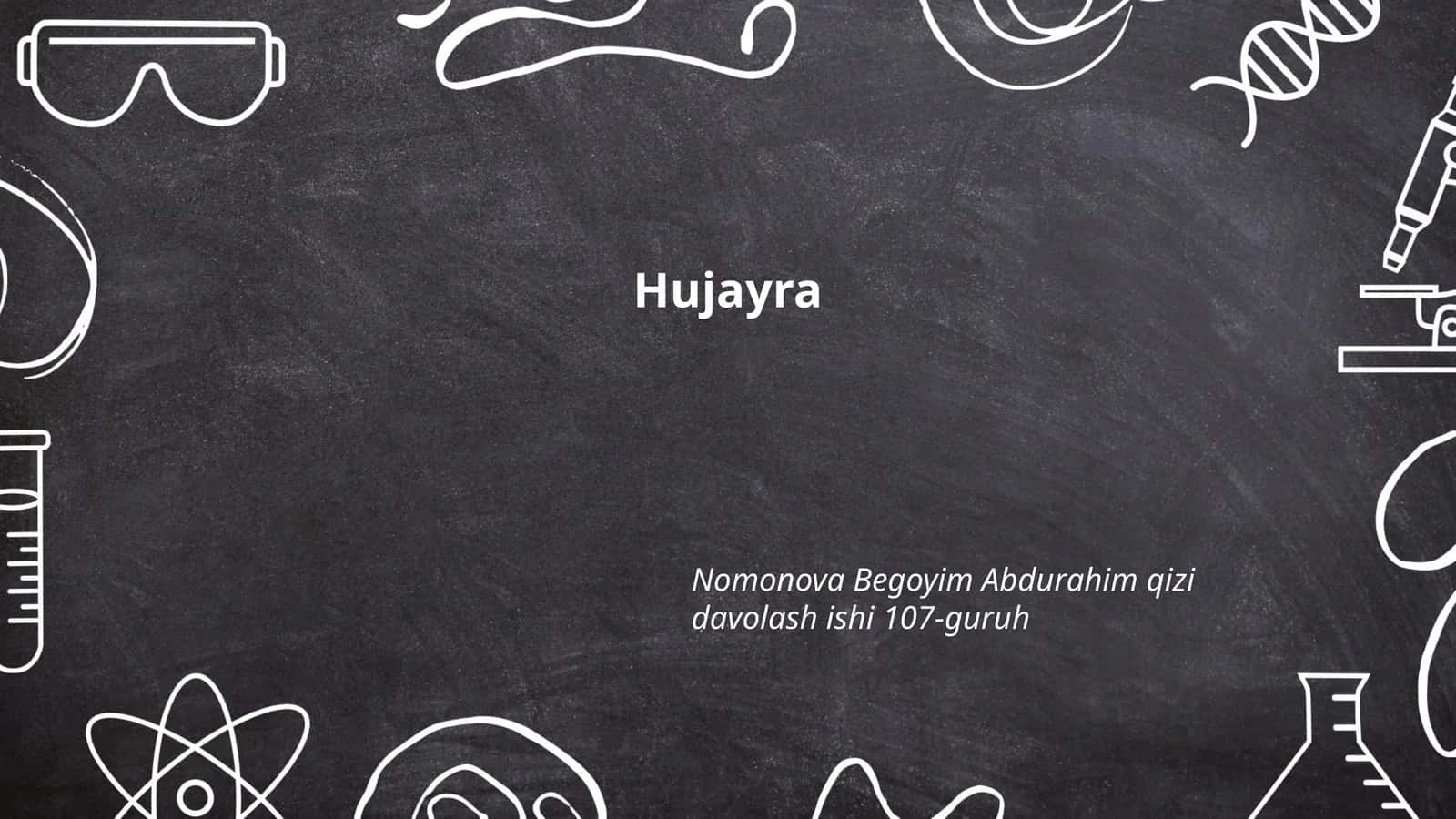 Hujayra tuzilishi
