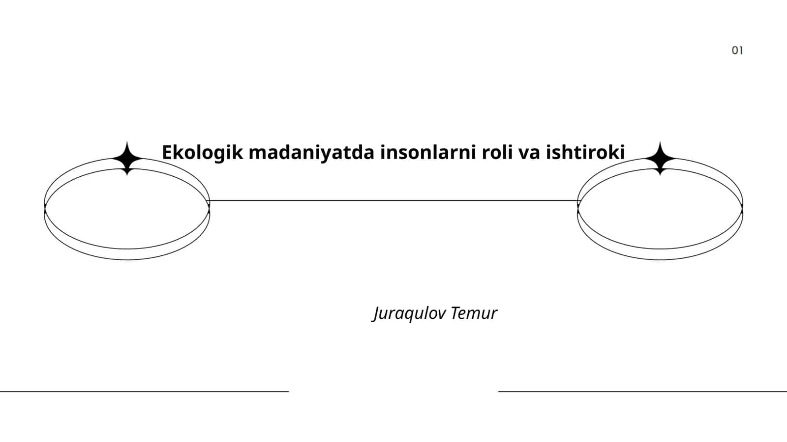 Ekologik madaniyatda insonlarni roli va ishtiroki