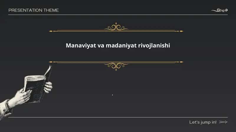 Manaviyat va Madaniyat Rivojlanishi