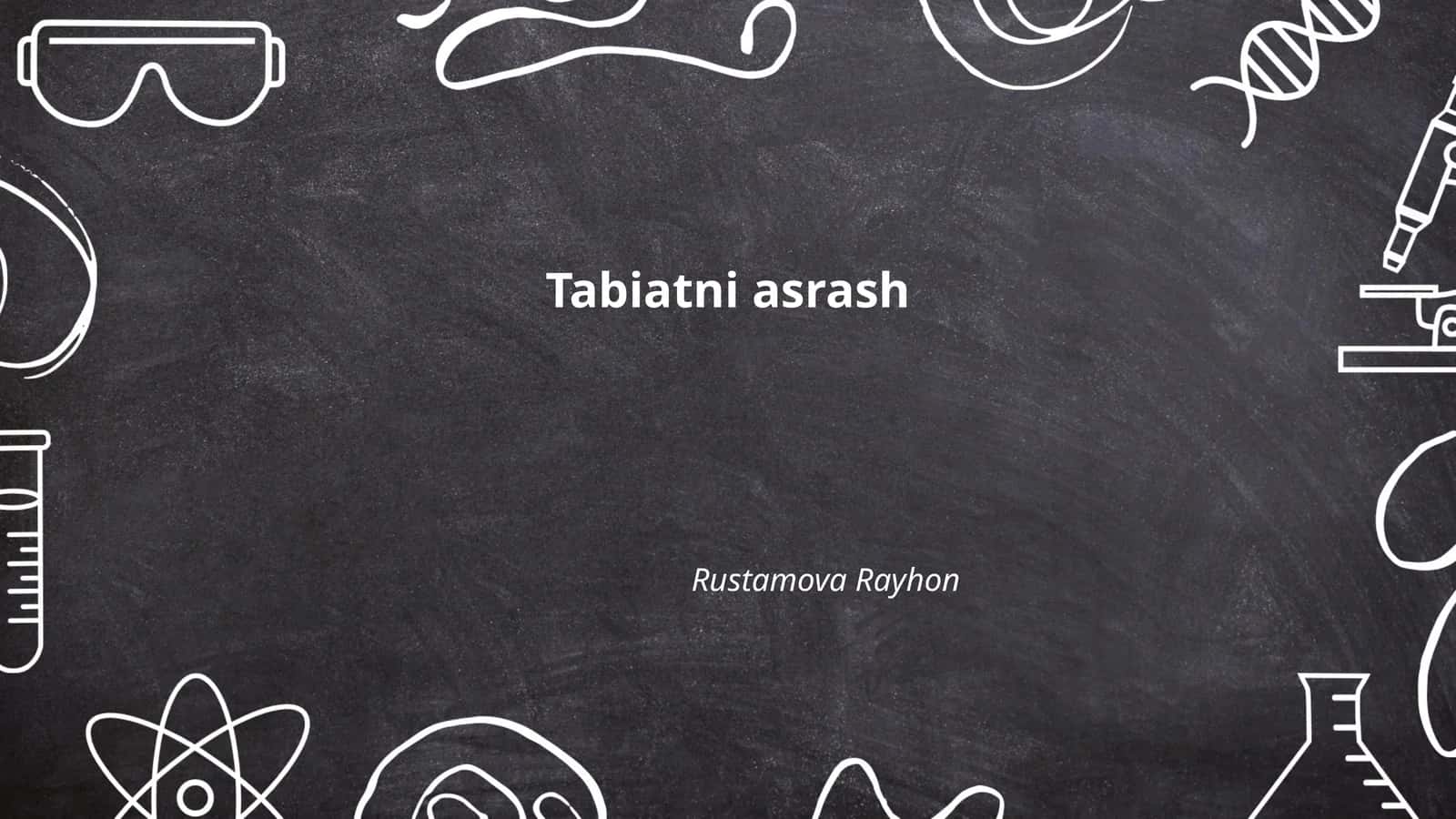 Tabiatni asrash