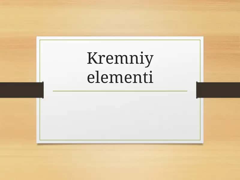 Kremniyelementi
