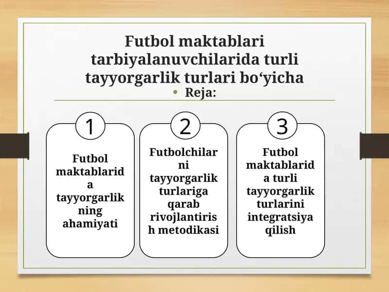 Futbol maktablari tarbiyalanuvchilaridatayyorgarlik