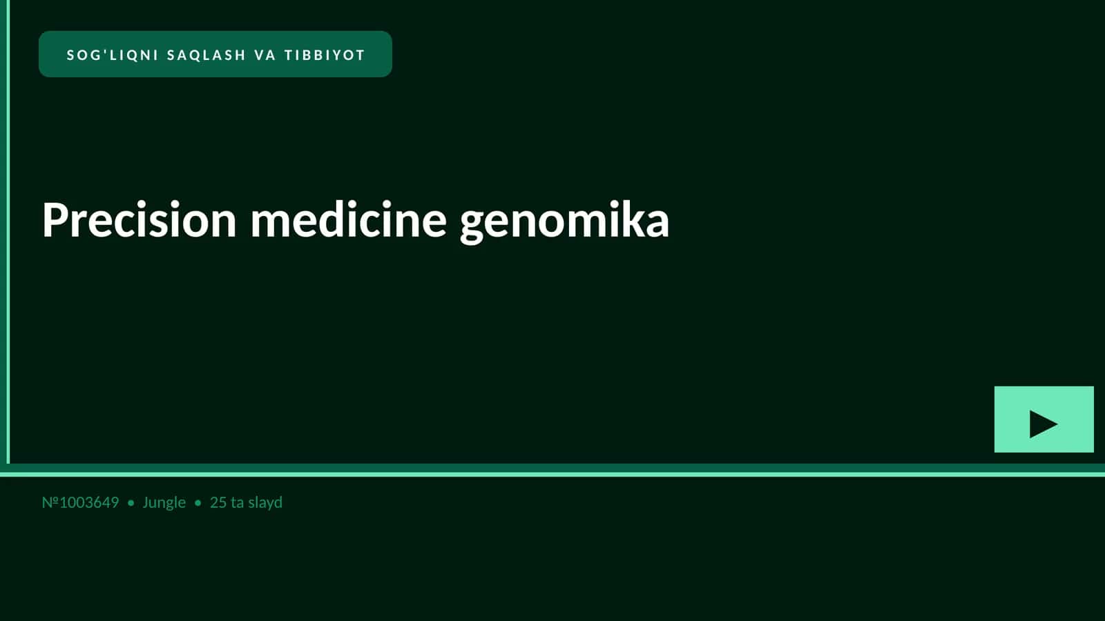 Precision medicine genomika