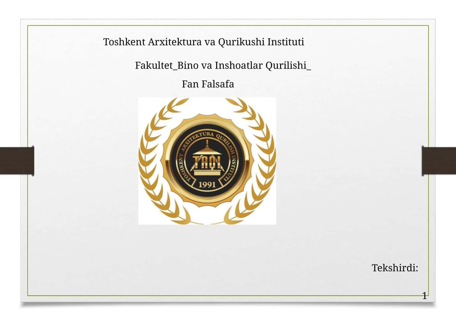 Falsafada qonun tushunchasi.Qonunlarning turlar