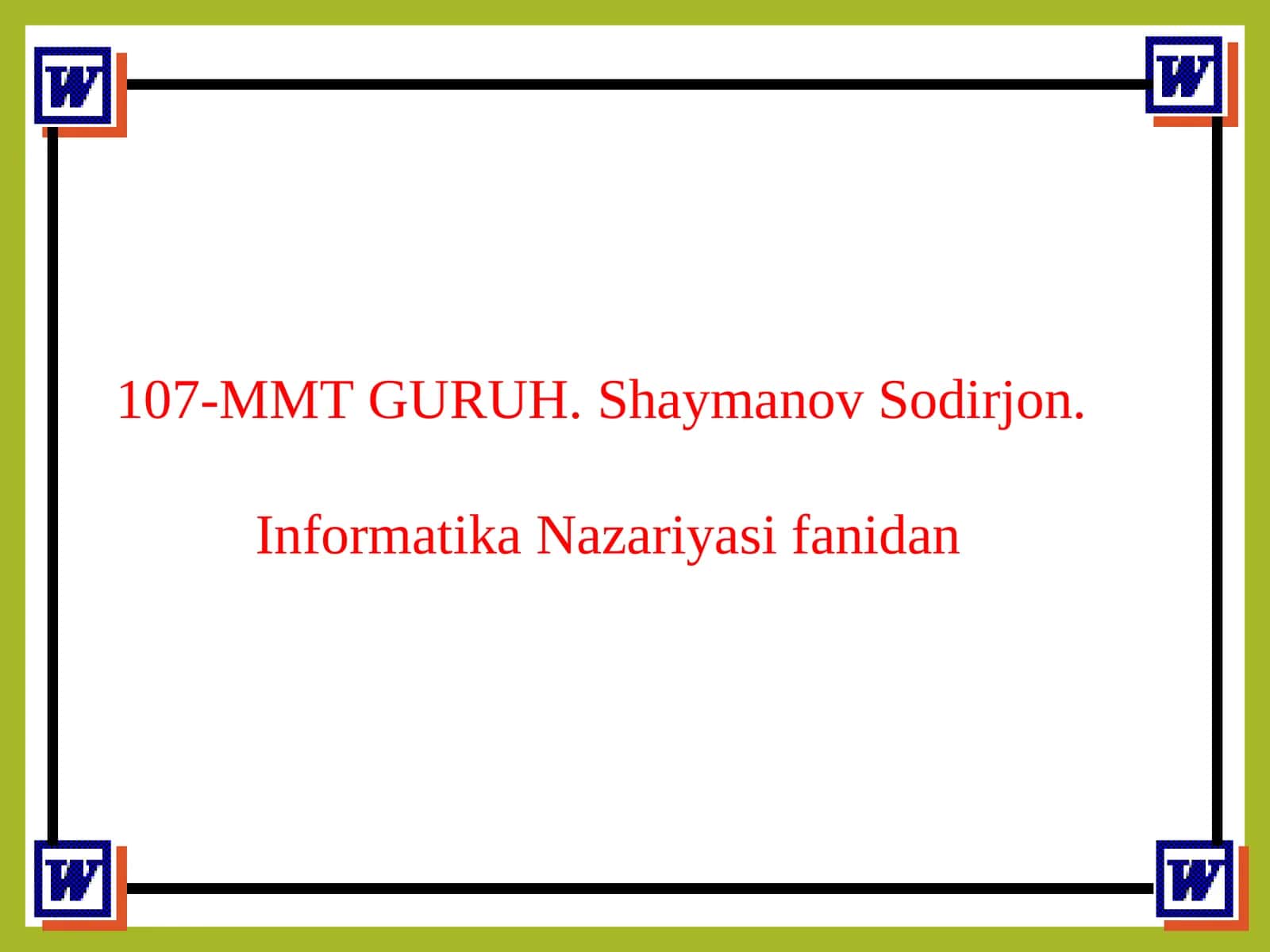 Microsoft Word matn protsessori