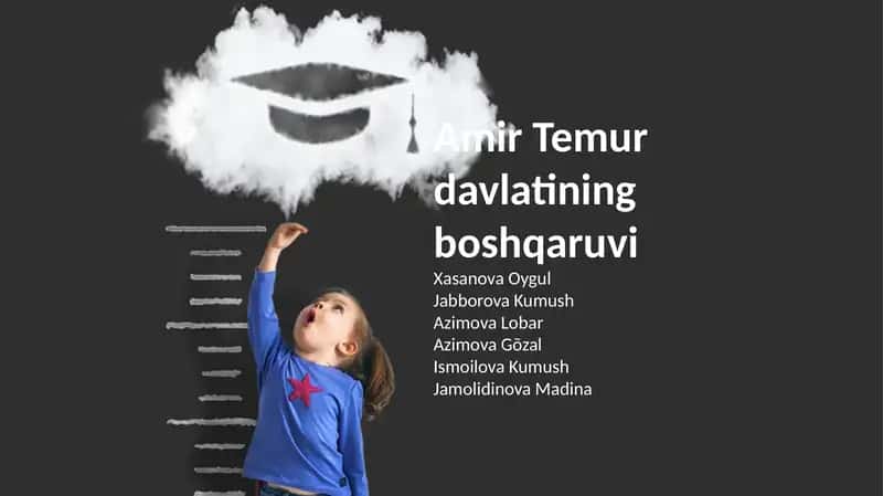 Amir Temur davlatining boshqaruvi