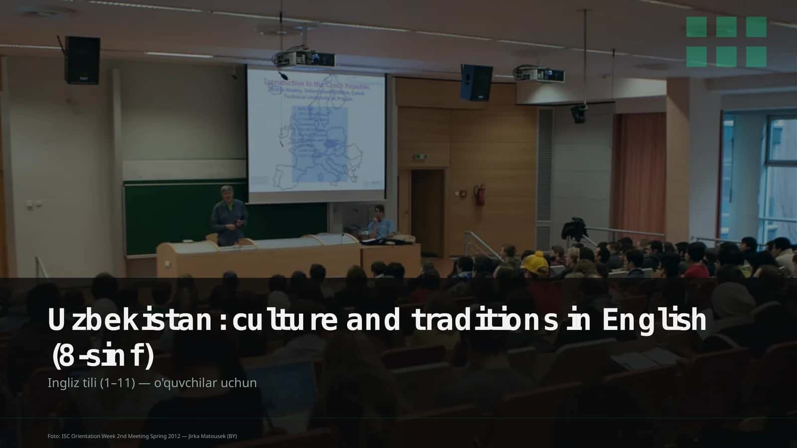 Uzbekistan: culture and traditions in English (8-sinf) Ingliz tili (1– 11) — o'quvchilar uchun