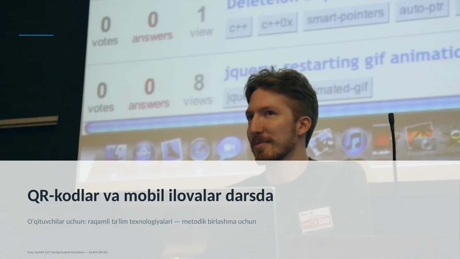 QR-kodlar va mobil ilovalar darsda