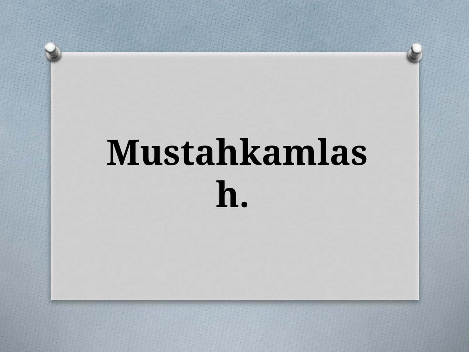 Yangimavzuni mustahkamlash
