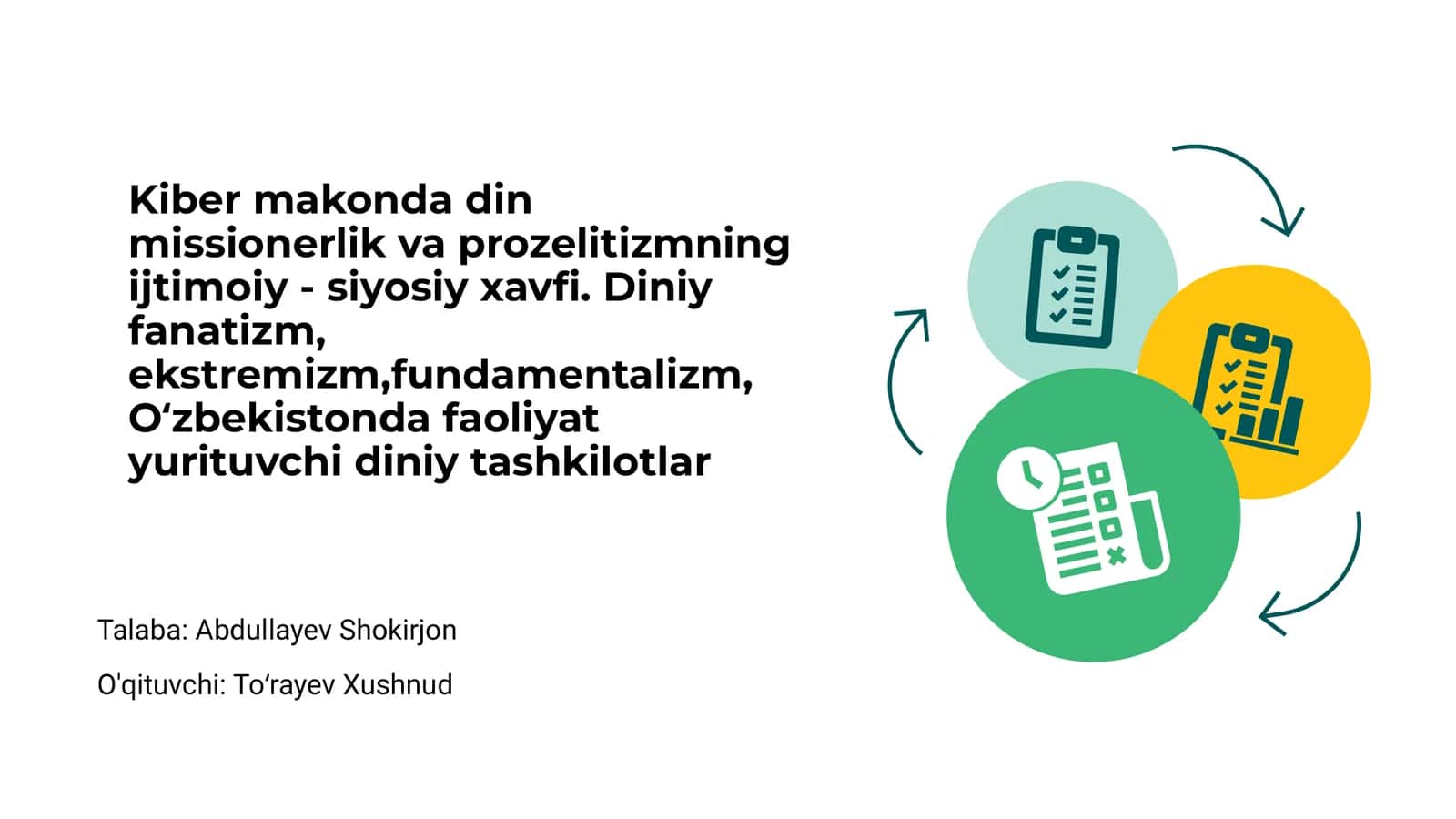 Kiber makonda din va diniy tashkilotlar