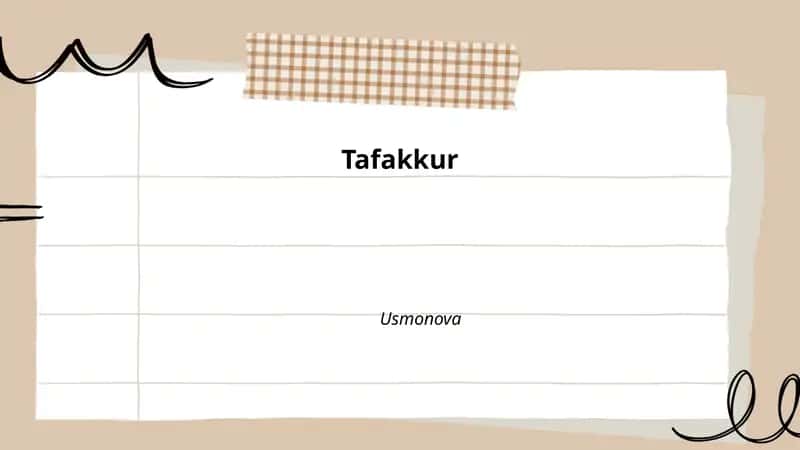 Tafakkur