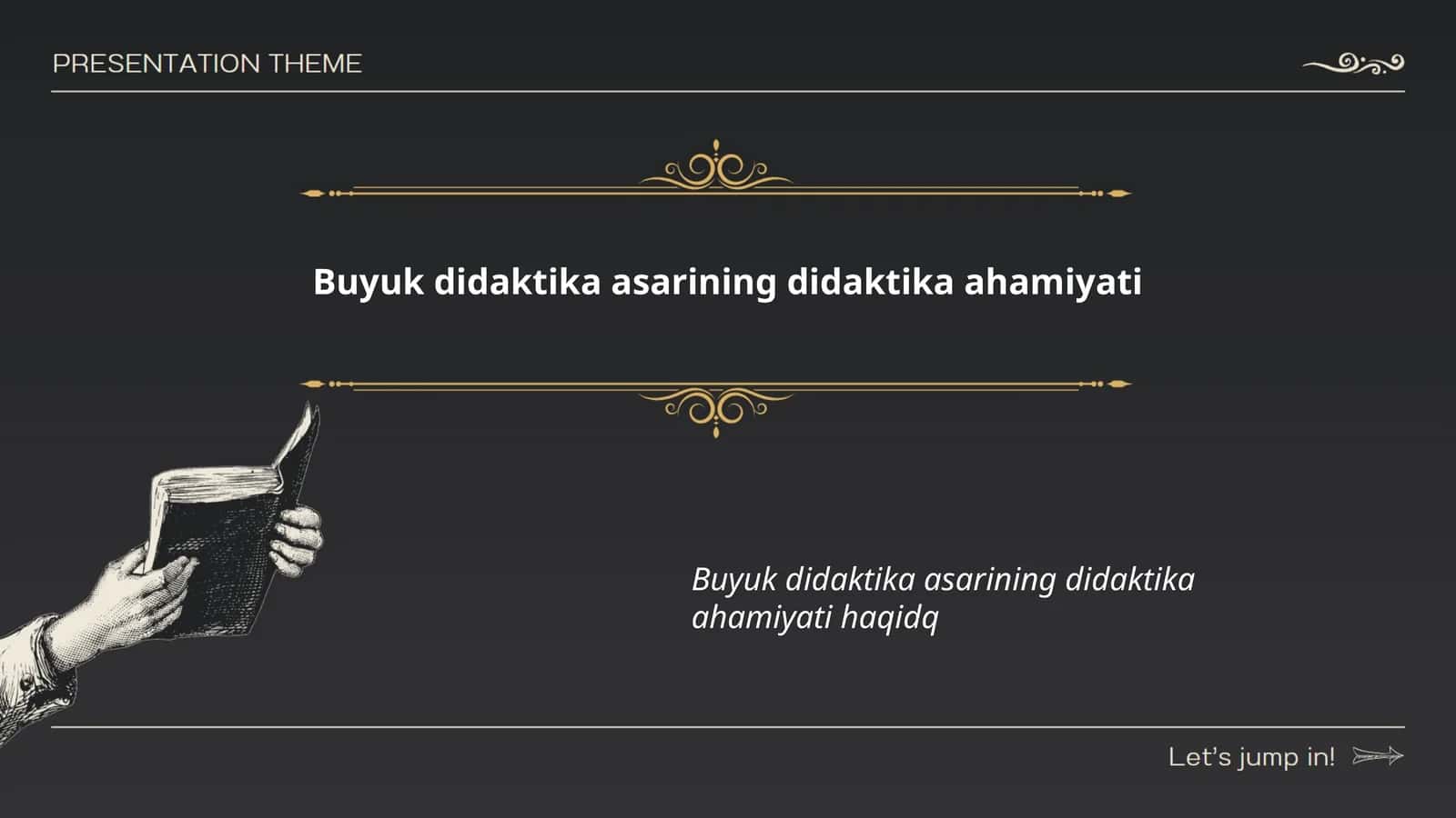 Buyuk didaktika asarining didaktika ahamiyati