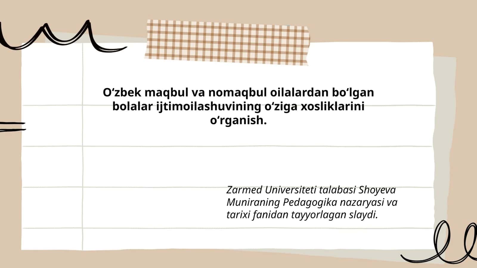 Pedagogika nazaryasi va tarixi fanidan tayyorlagan slayd