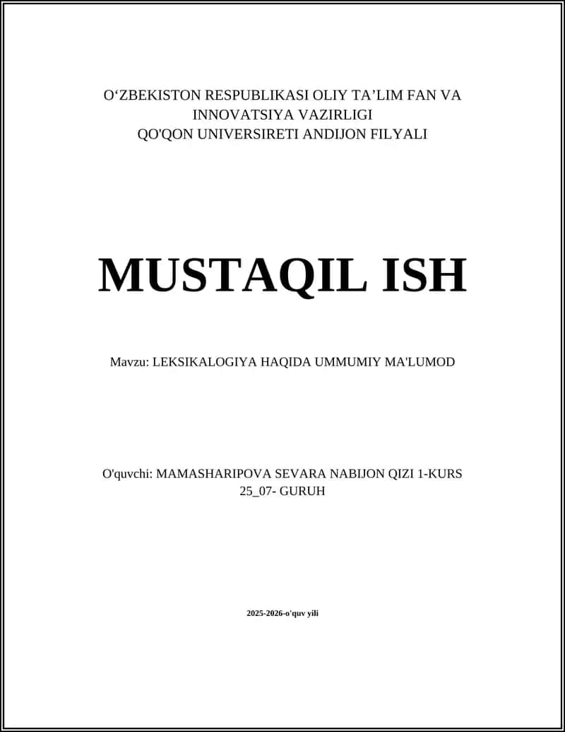 LEKSIKOLGIYA