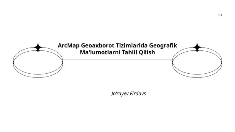 ArcMap Geoaxborot Tizimlarida Geografik Ma'lumotlarni Tahlil Qilish